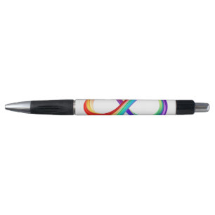 Layered Rainbow Infinity Symbol Pen