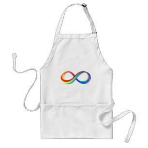 Layered Rainbow Infinity Symbol Standard Apron