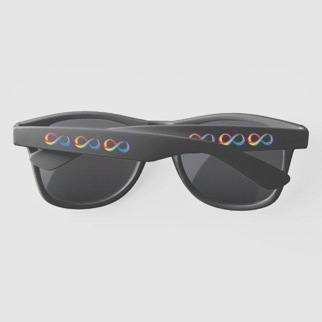Layered Rainbow Infinity Symbol Sunglasses (Back)