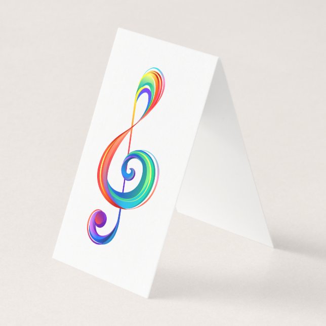 Layered rainbow treble clef (Back)