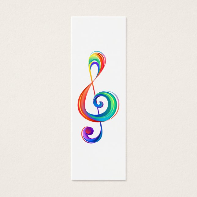 Layered rainbow treble clef (Front)