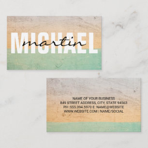 Layered Text Business Card