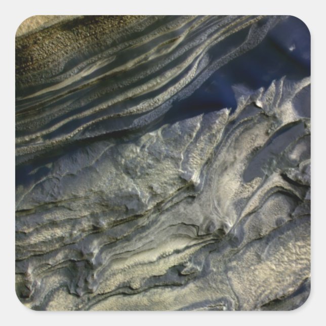 Layers exposed at Polar Canyon Square Sticker (Front)