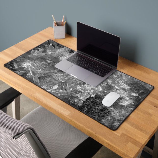  Layers of Crystals Grey  Desk Mat (Office 2)