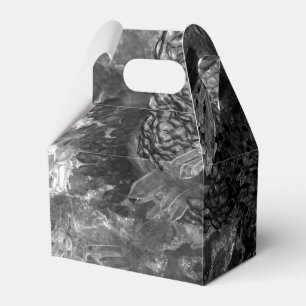 Layers of Crystals Grey Favor Box