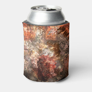 Layers of Crystals with Rustic Tint Can Cooler