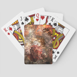  Layers of Crystals with Rustic Tint   Playing Cards