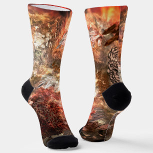 Layers of Crystals with Rustic Tint Socks
