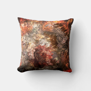 Layers of Crystals with Rustic Tint Throw Pillow