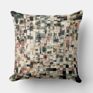 Layers of Earth Tones Throw Pillow