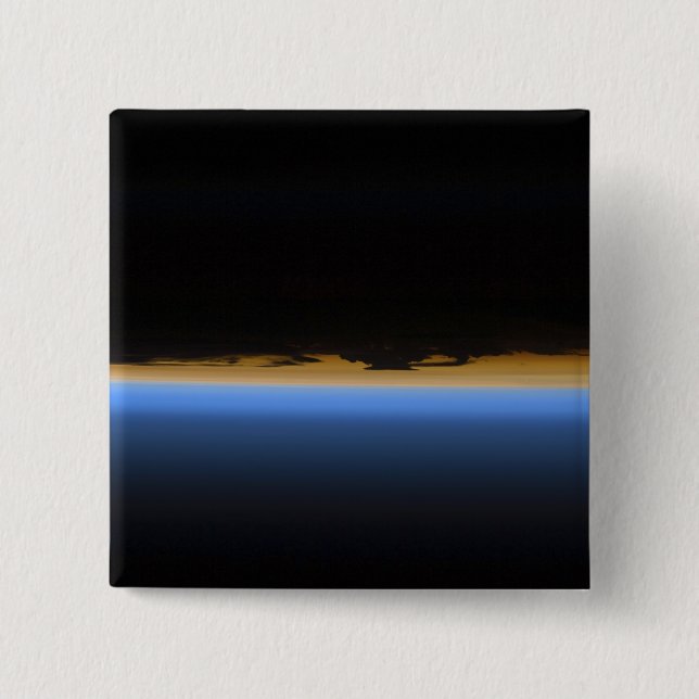 Layers of Earth's atmosphere 2 Inch Square Button (Front)