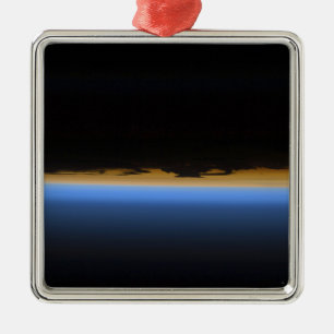 Layers of Earth's atmosphere Metal Ornament