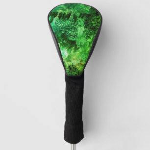 Layers of Green Crystals Golf Head Cover