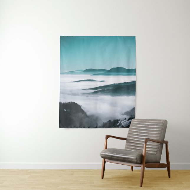 Layers of hills, fog and trees tapestry (In Situ)