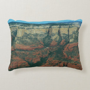 Layers of Red Rocks in Sedona Arizona Accent Pillow