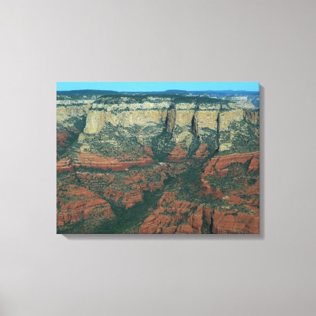 Layers of Red Rocks in Sedona Arizona Canvas Print (Front)