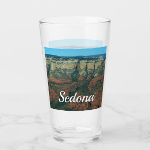 Layers of Red Rocks in Sedona Arizona Glass