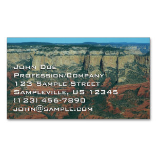 Layers of Red Rocks in Sedona Arizona Magnetic Business Card