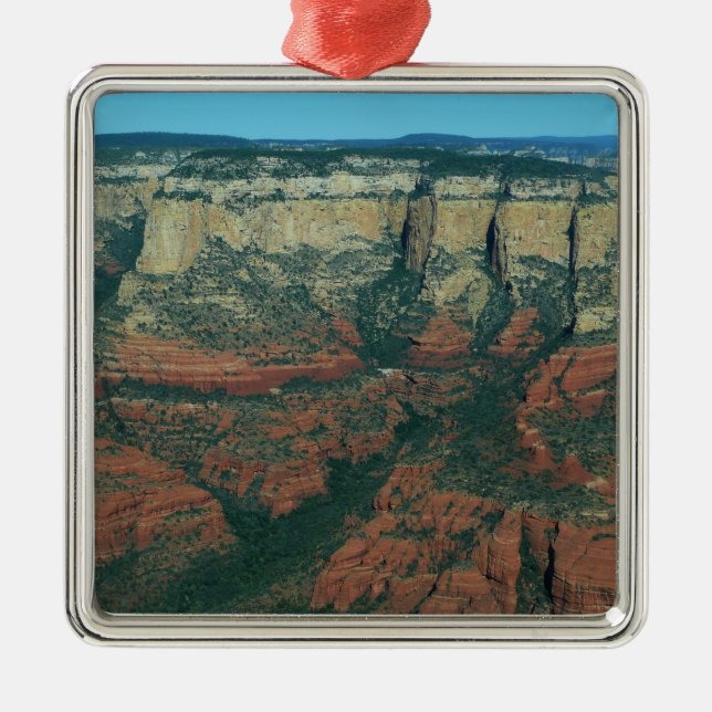 Layers of Red Rocks in Sedona Arizona Metal Ornament (Front)