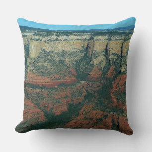 Layers of Red Rocks in Sedona Arizona Throw Pillow