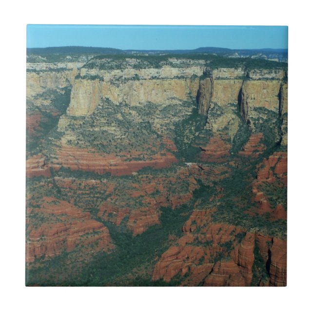Layers of Red Rocks in Sedona Arizona Tile (Front)