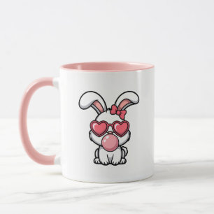 layful Kawaii Rabbit with Bubblegum Bubble Mug