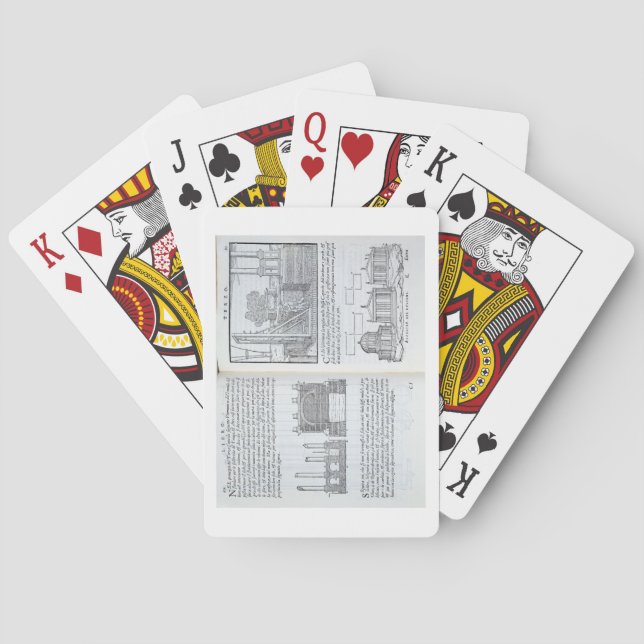 Laying foundations, from 'Della Architettura', pub Playing Cards (Back)
