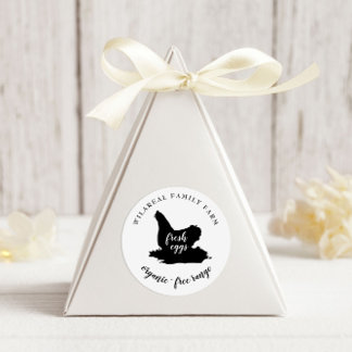 Laying Hen Family Farm Chicken Classic Round Sticker