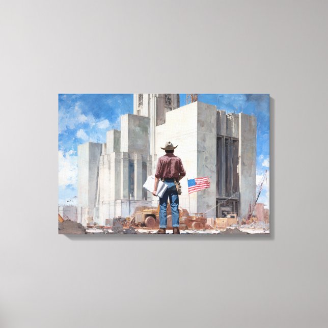 Laying the Foundations  Canvas Print (Front)