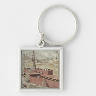 Laying the Foundations for the Eiffel Tower Keychain