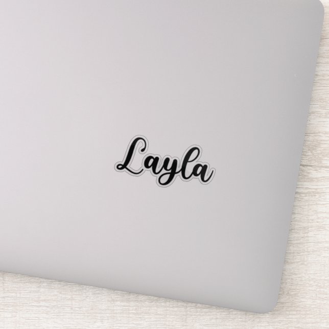 Layla Name - Handwritten Calligraphy (Detail)