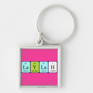 Laylah periodic table name keyring
