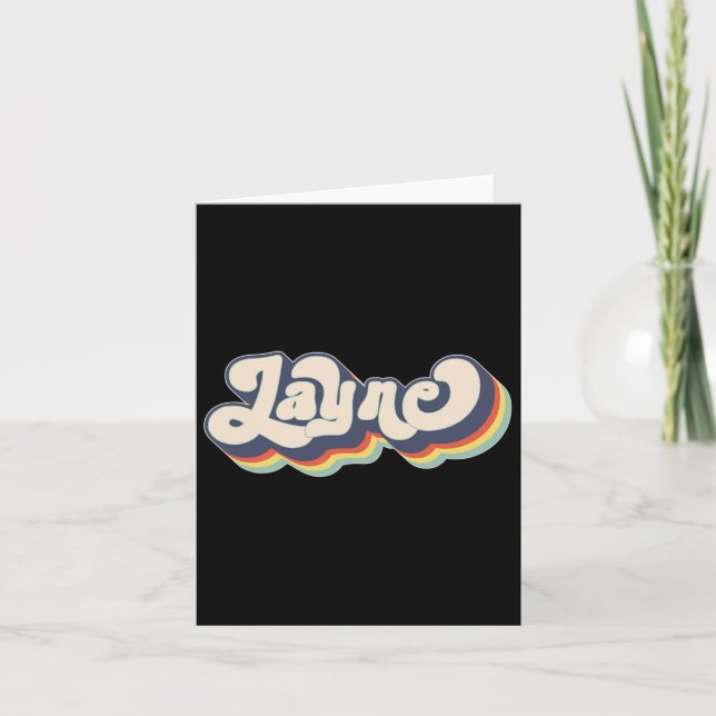 Layne Name Personalized Surname First Name Layne  Card (Front)