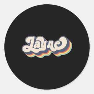 Layne Name Personalized Surname First Name Layne Classic Round Sticker
