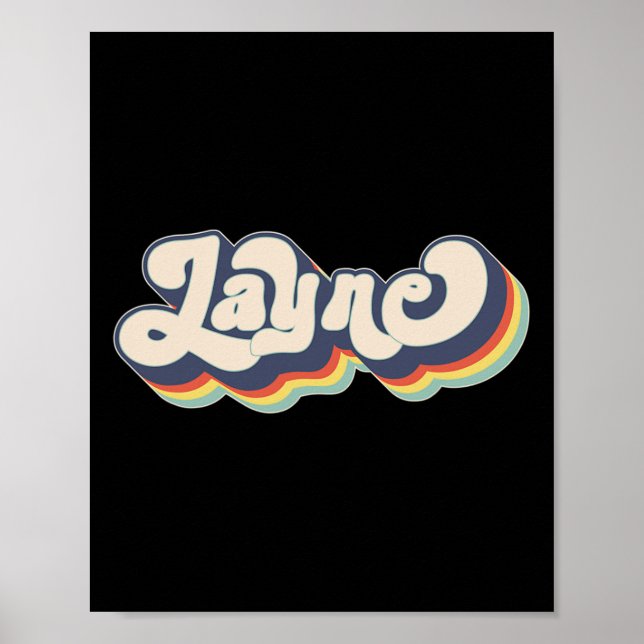 Layne Name Personalized Surname First Name Layne  Poster (Front)