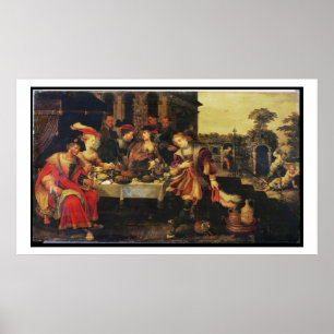 Lazarre au Tableau d'homme riche, 1618 (huile sur