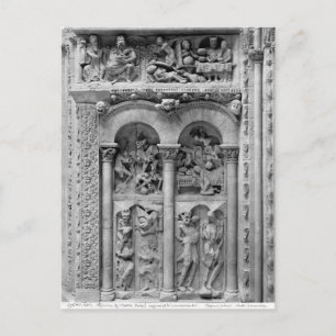 Lazarus and the Rich Man, from the south portal Postcard