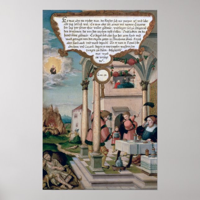 Lazarus and the Rich Man's Table Poster (Front)