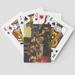 Lazarus at the Rich Man's Table, 1618 (oil on canv Playing Cards