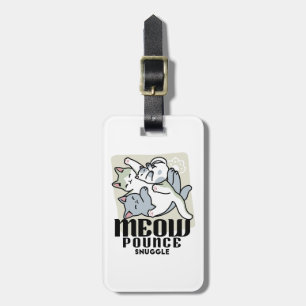 Laze Furr Days - Cute Lazy Cats Design Luggage Tag