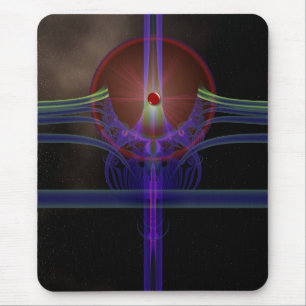 Lazer Star Burst Mousepad