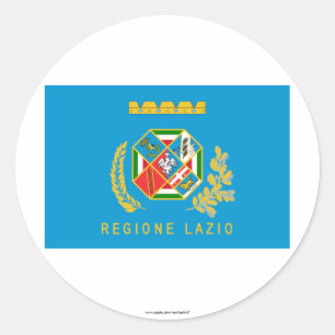 Lazio flag classic round sticker