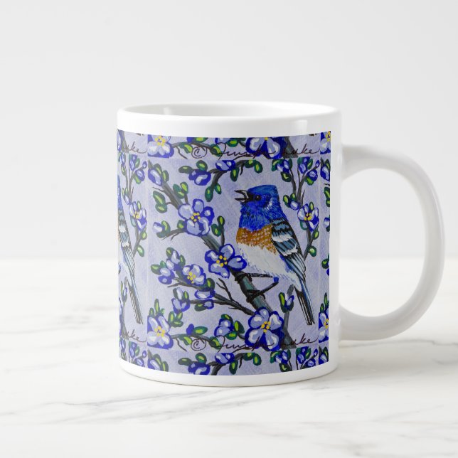 Lazuli Bunting Coffee Cup (Right)