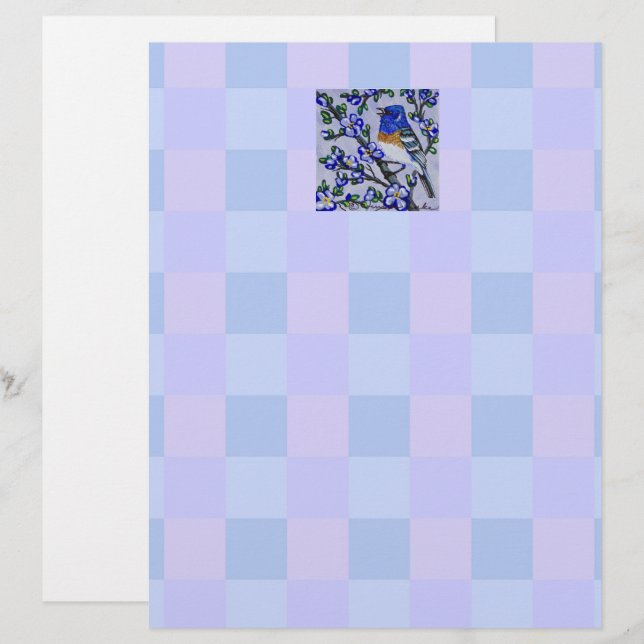 Lazuli Bunting Stationary (Front/Back)