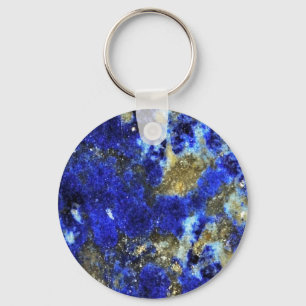 Lazurite pattern abstract art keychain