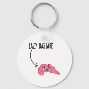 Lazy And Useless Pancreas Diabetes Gift  Keychain