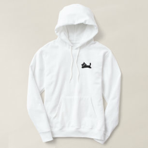Lazy Black Cat T-Shirt – Relaxed and Playful Desig Hoodie