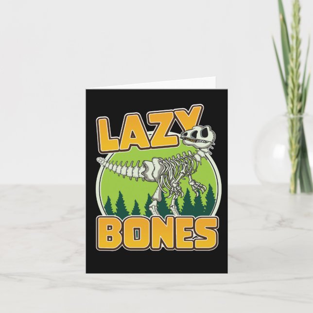 Lazy Bones cartoon logo Invitation (Front)