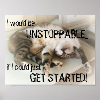 Lazy Cat Poster