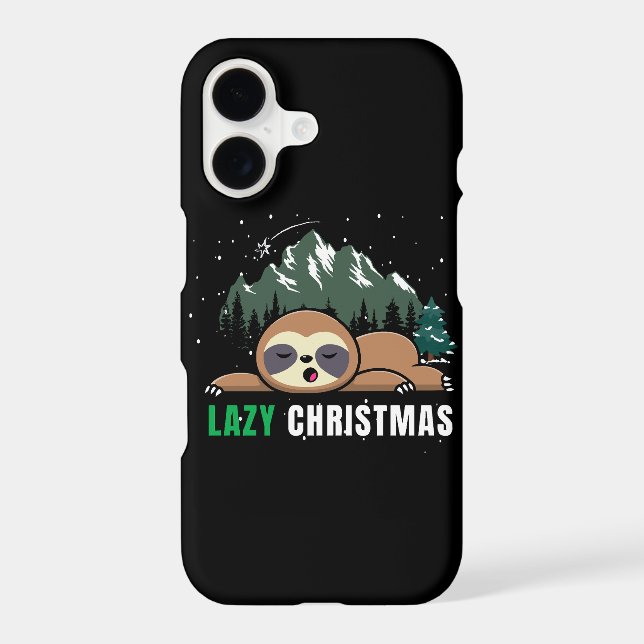Lazy Christmas Sloth  Funny (Back)